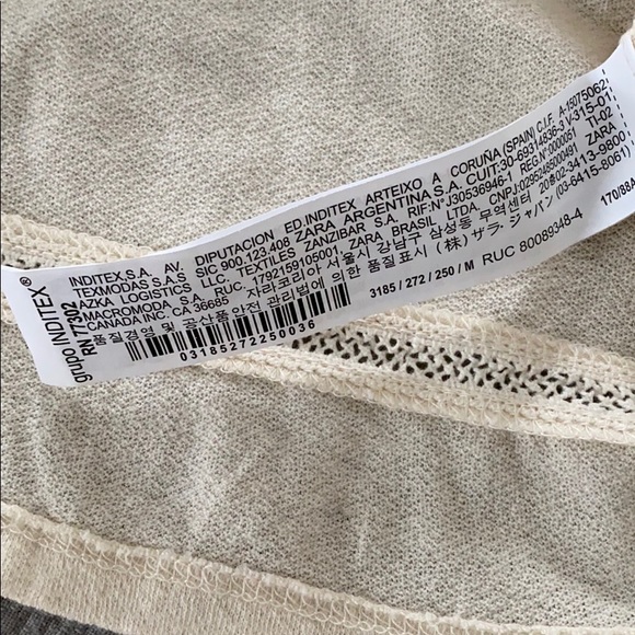ZARA EUC beige blouse - Picture 10 of 11